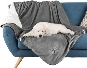 Manta impermeable y reversible para mascotas, 60 x 50 pulgadas, Gris