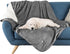 Manta impermeable y reversible para mascotas, 60 x 50 pulgadas, Gris