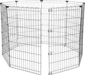 Corralito plegable de metal para perros, 59 x 42 pulgadas