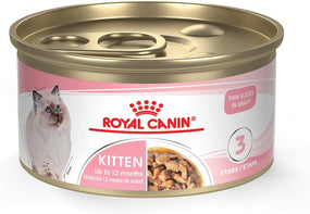 Royal Canin Feline Health Nutrition Kitten Thin Slices in Gravy Cat Food, 3 Oz (Pack of 24).