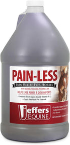 Jeffers Equine Pain Less Liquid Horse Supplement – Joint Muscle Comfort & Mobility Support with Devil’S Claw, Yucca, Vitamin B12, W/Prebiotic for Digestive Nutritional Support for Horses - 128 Oz