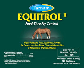 Farnam Equitrol II Feed-Through Fly Control for Horses, 320 Day Supply