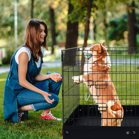 Corral plegable para perros 4 paneles