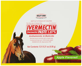 Desparasitante de ivermectina en pasta para caballo — 12 jeringas