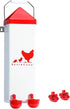 Bebedero elevado para aves de corral 7.5 litros con copas y niples