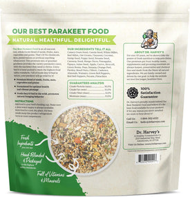 Our Best Parakeet Food, Wholesome Seeds, Nuts, Fruits, and Vegetable Bird Feed for Budgies and Parakeets (4 Pounds/1.81 Kg)