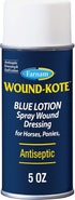 Wound-Kote Blue Lotion Spray Horse Wound Care for Use on Horses and Dogs, Antiseptic Properties, for Minor Wounds, Cuts and Sores, 5 Oz