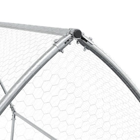 Conejera plateada galvanizada