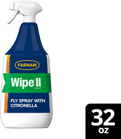 Wipe II Horse Fly Spray with Citronella, 32 Oz Spray