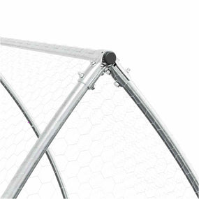 Gallinero plateado galvanizado