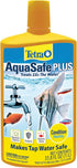 Tetra Aquasafe plus Water Conditioner & Dechlorinator for Aquarium, 33.8 Oz