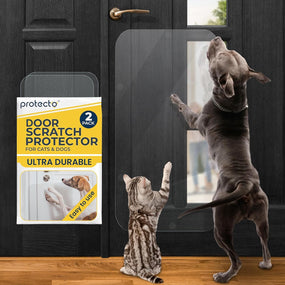 Paquete de 2 protectores de puertas contra arañazos de perros y gatos