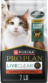 Purina Pro Plan LiveClear alimento seco para gato — salmón, 3.18 kg