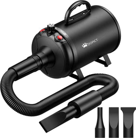 Secador para mascotas, con control de temperatura y velocidad ajustable